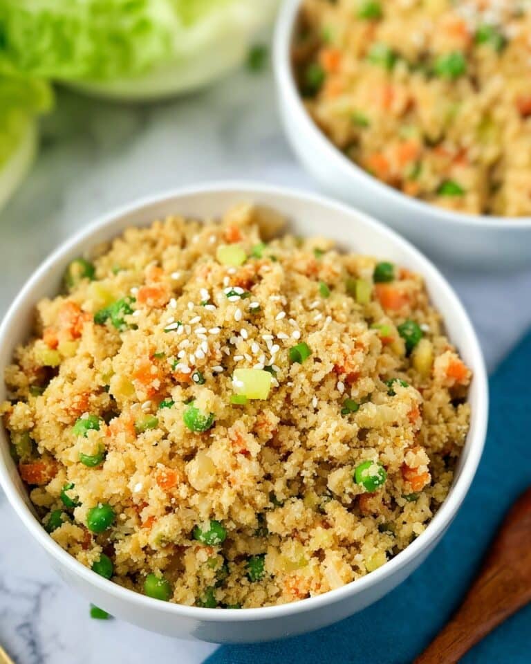 Cauliflower Rice Stir-Fry with Eggs, Peas, and Carrots Recipe