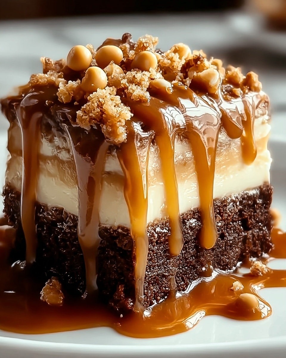 Decadent Caramel Toffee Crunch Cake Recipe - Recipe Image