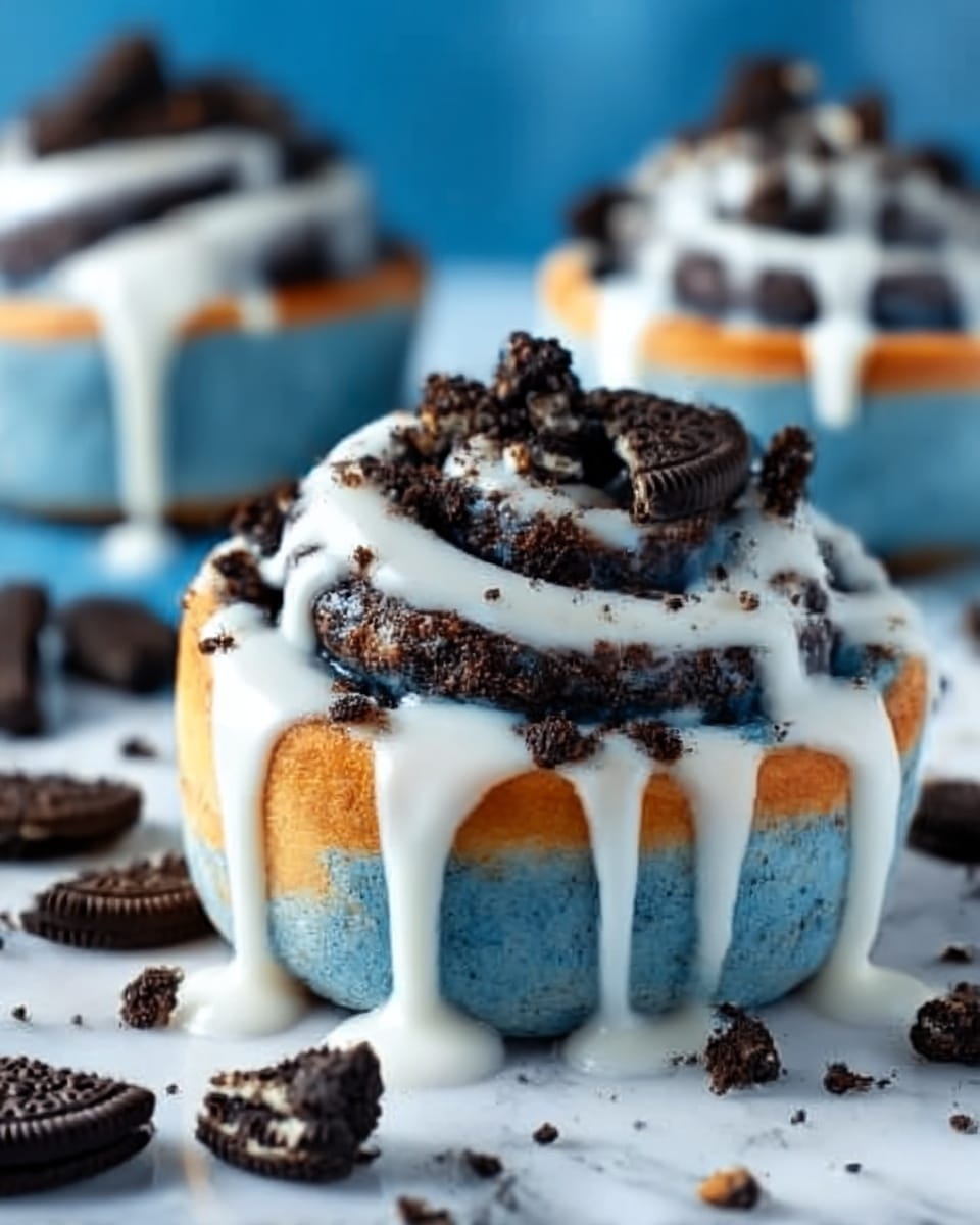 Cookie Monster Cinnamon Rolls Recipe - Recipe Image