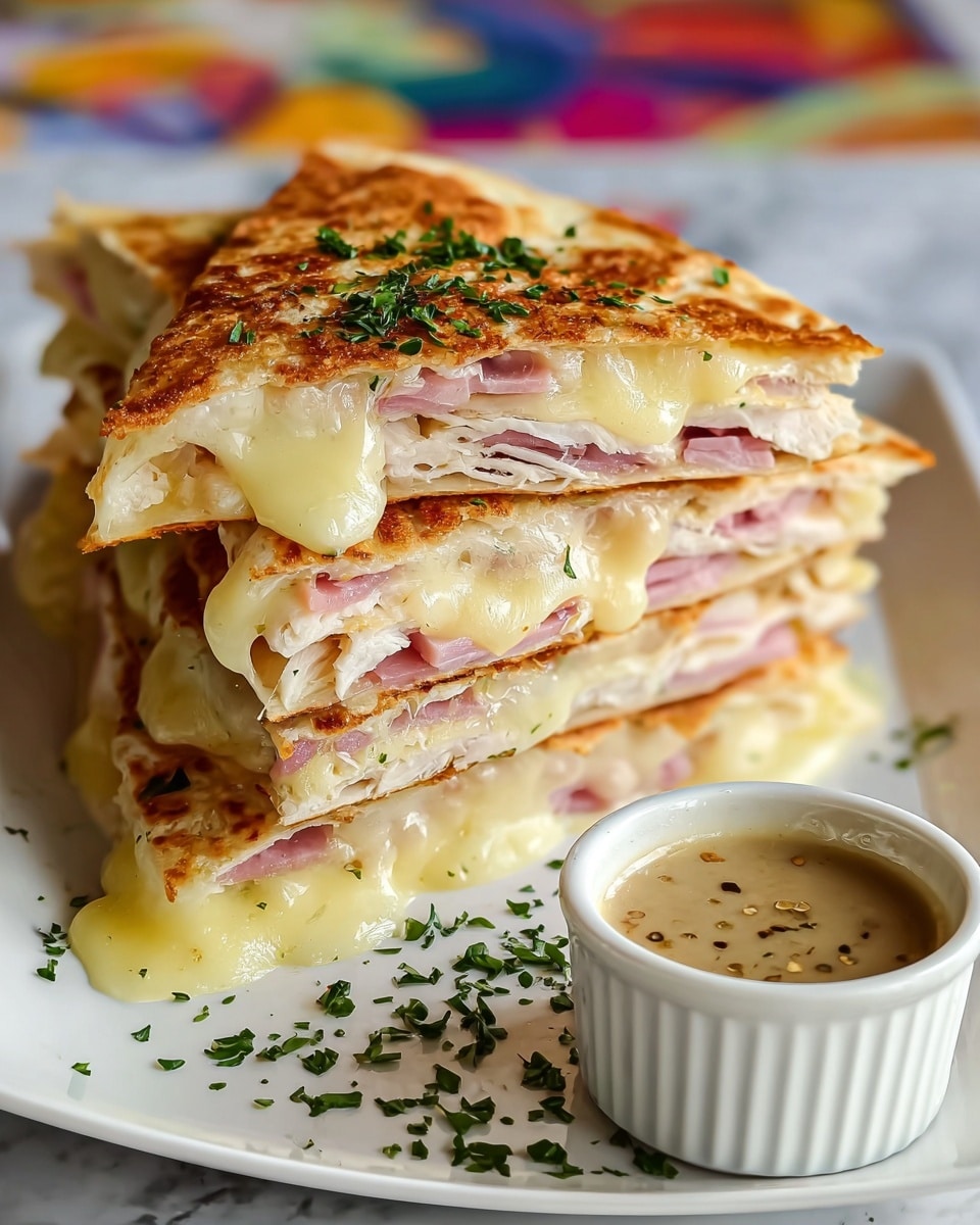 Chicken Cordon Bleu Quesadilla Recipe - Recipe Image
