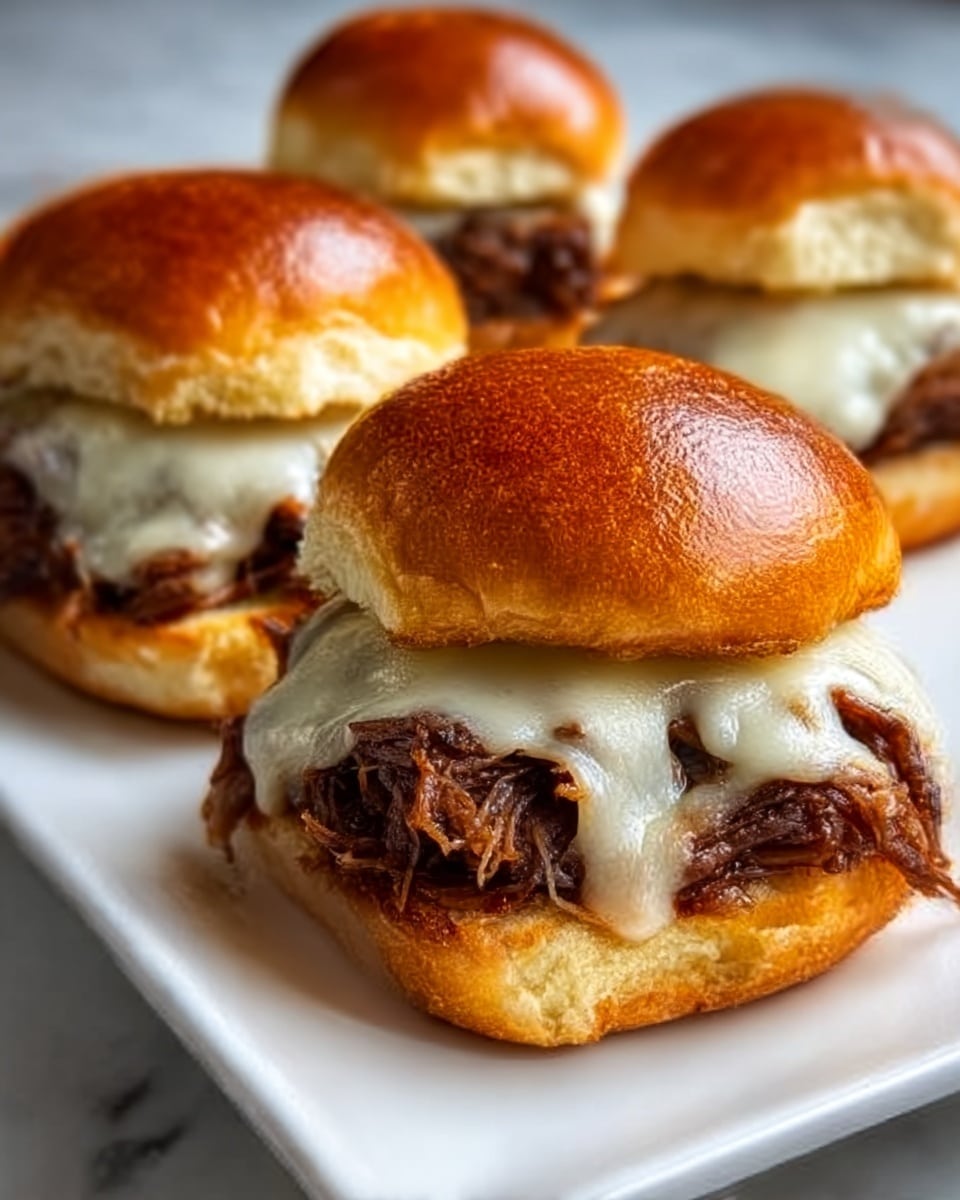 Philly Cheesesteak Sliders Recipe - Recipe Image