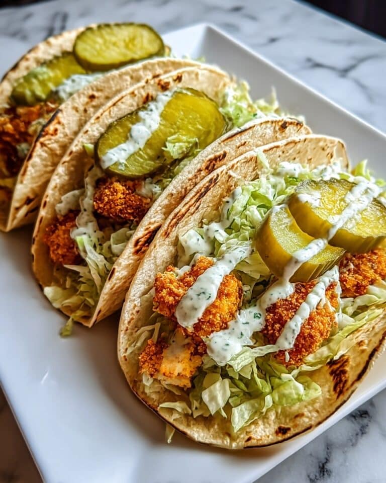 Dill Pickle Ranch Smash Chicken Tacos Recipe