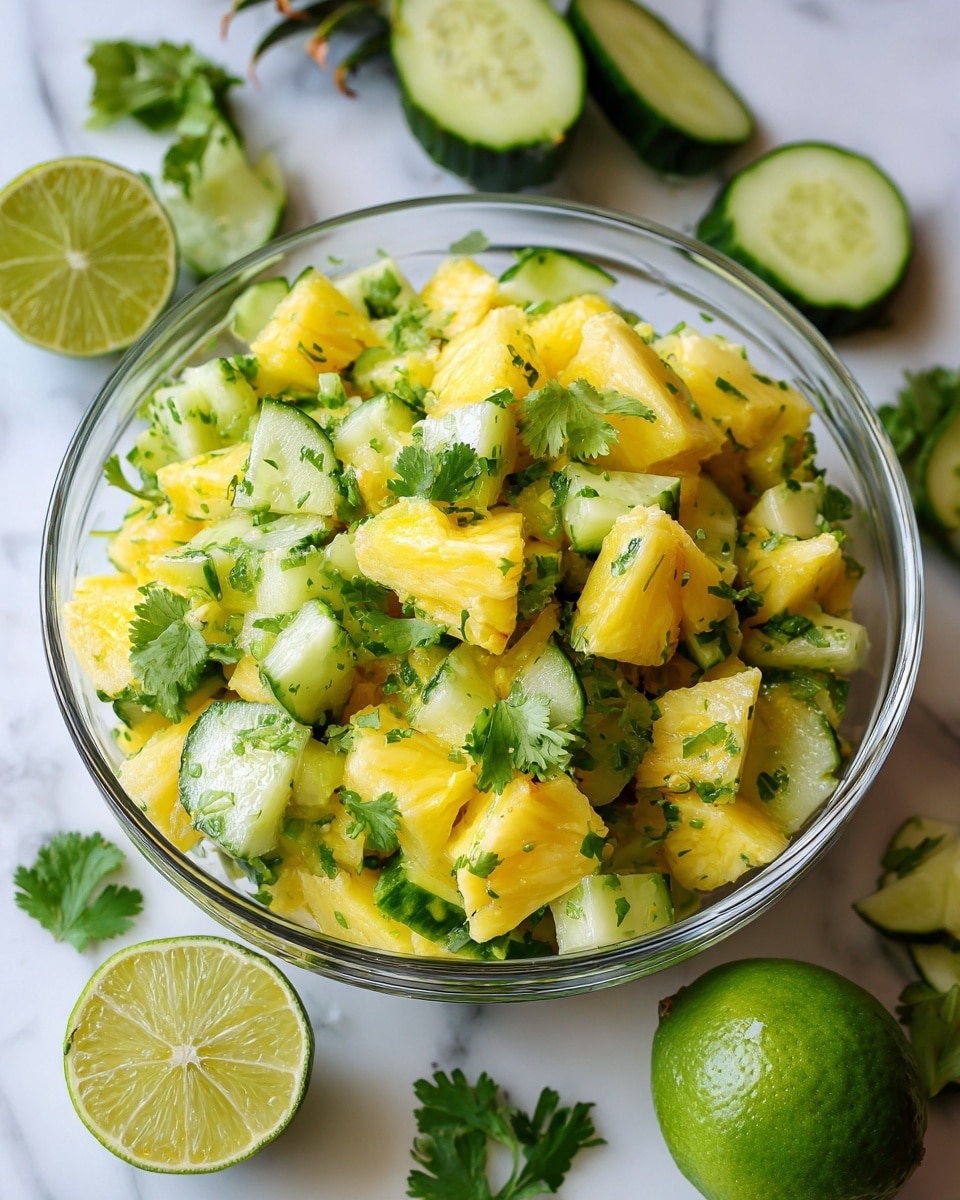 Easy Pineapple Cucumber Salad Recipe - Recipe Image