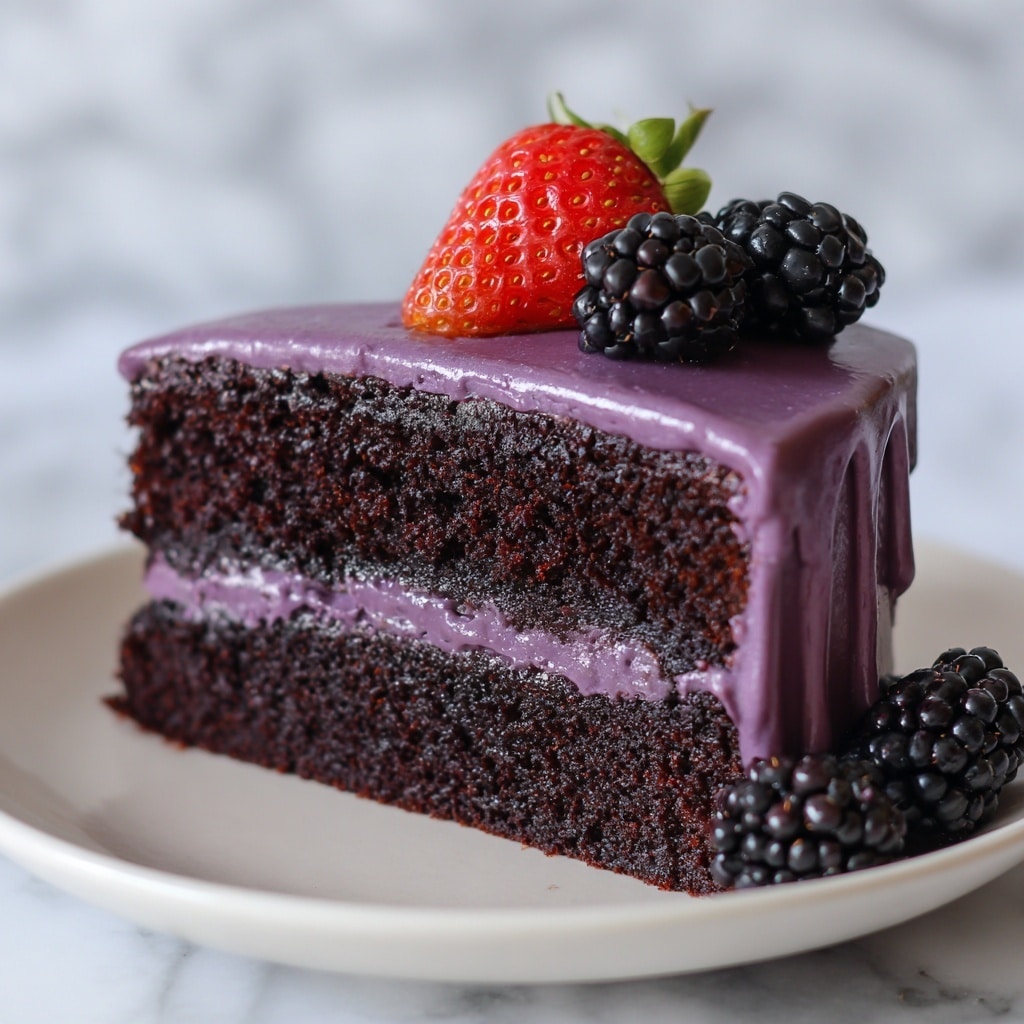 Blackberry Velvet Cake Bliss Recipe - Recipe Image