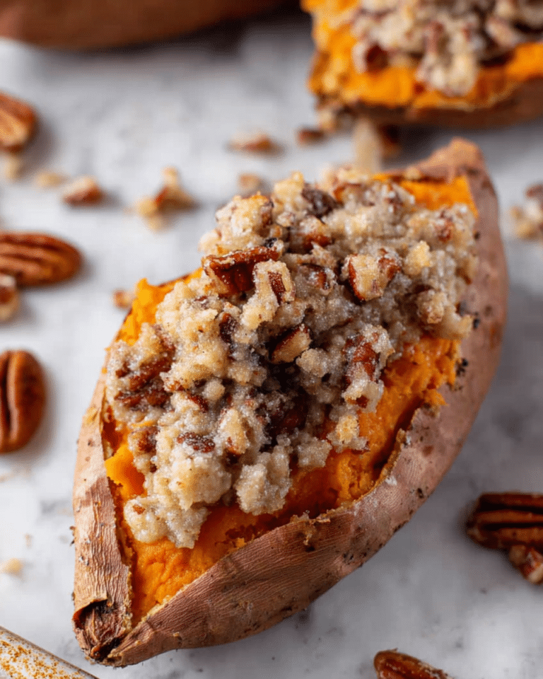 Pecan Pie Double Baked Sweet Potatoes Recipe