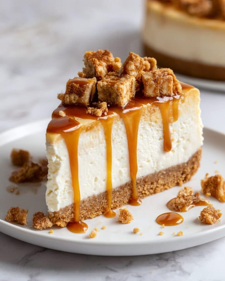 Creamy Biscoff Cookie Butter Cheesecake Recipe