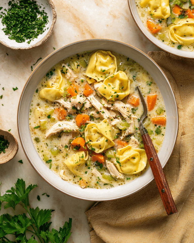 Creamy Chicken Tortellini Soup with Coconut Milk Recipe
