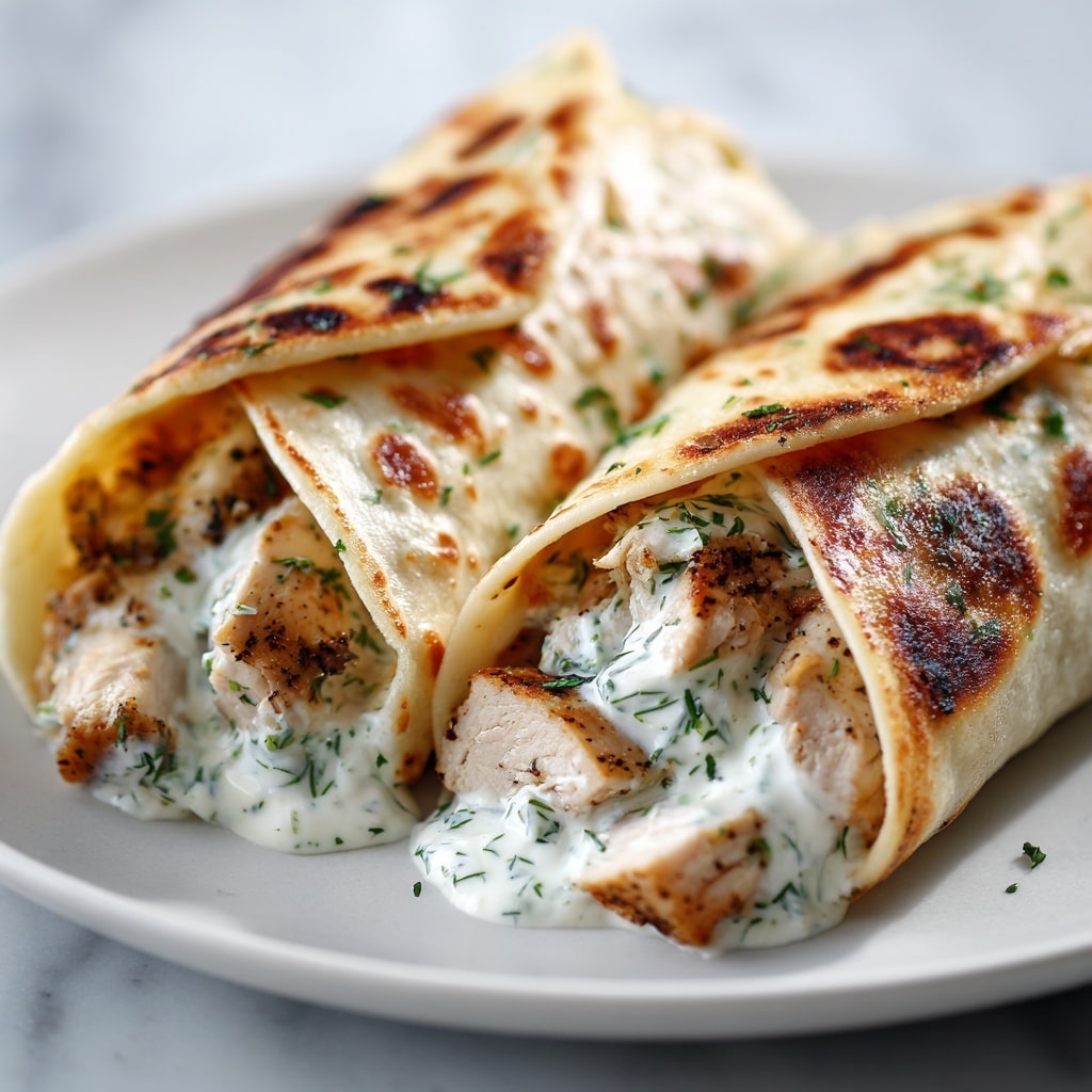 Low Carb Cheesy Garlic Chicken Wraps Recipe - Recipe Image