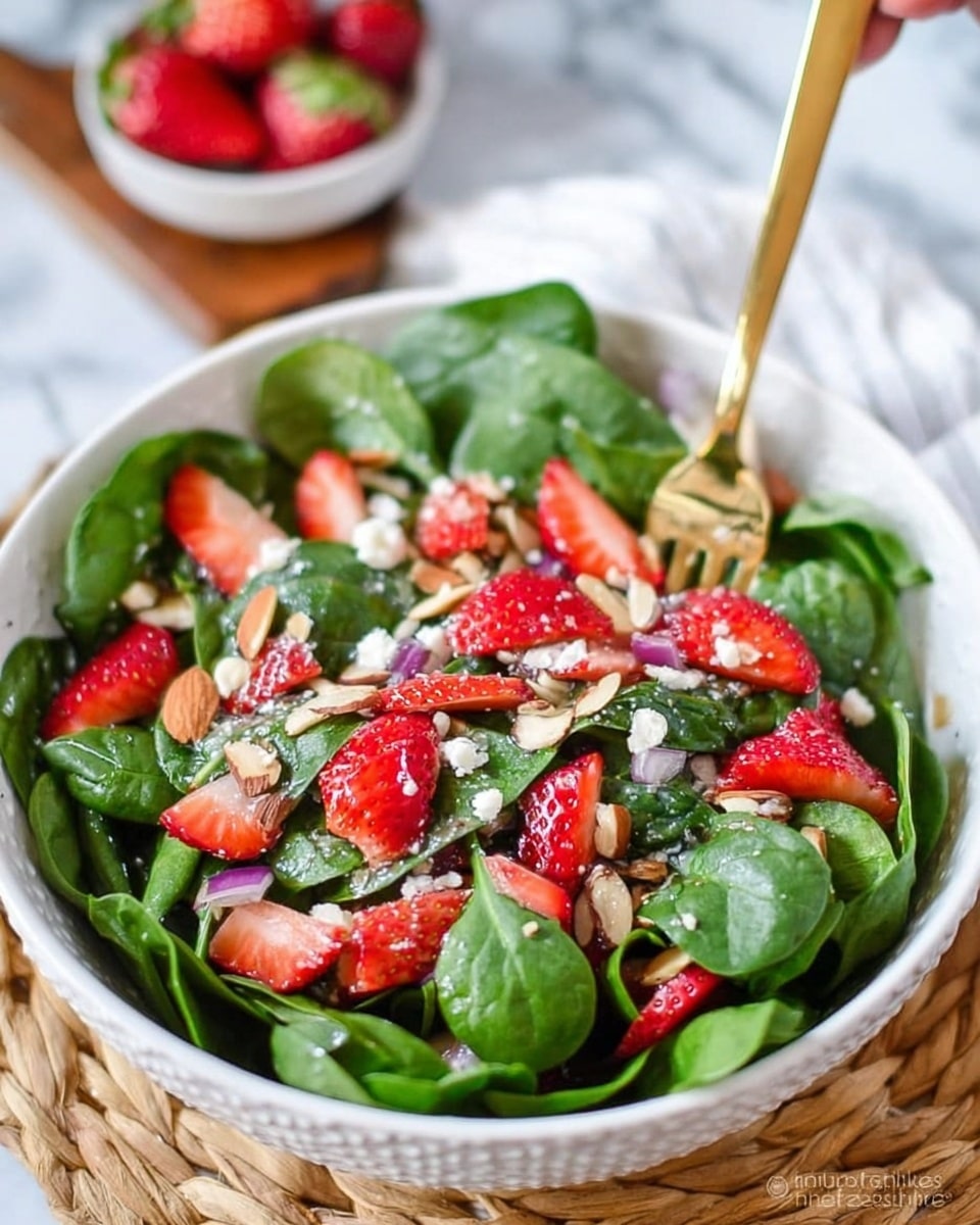 Strawberry Spinach Salad with Poppy Seed Dressing Recipe - Recipe Image