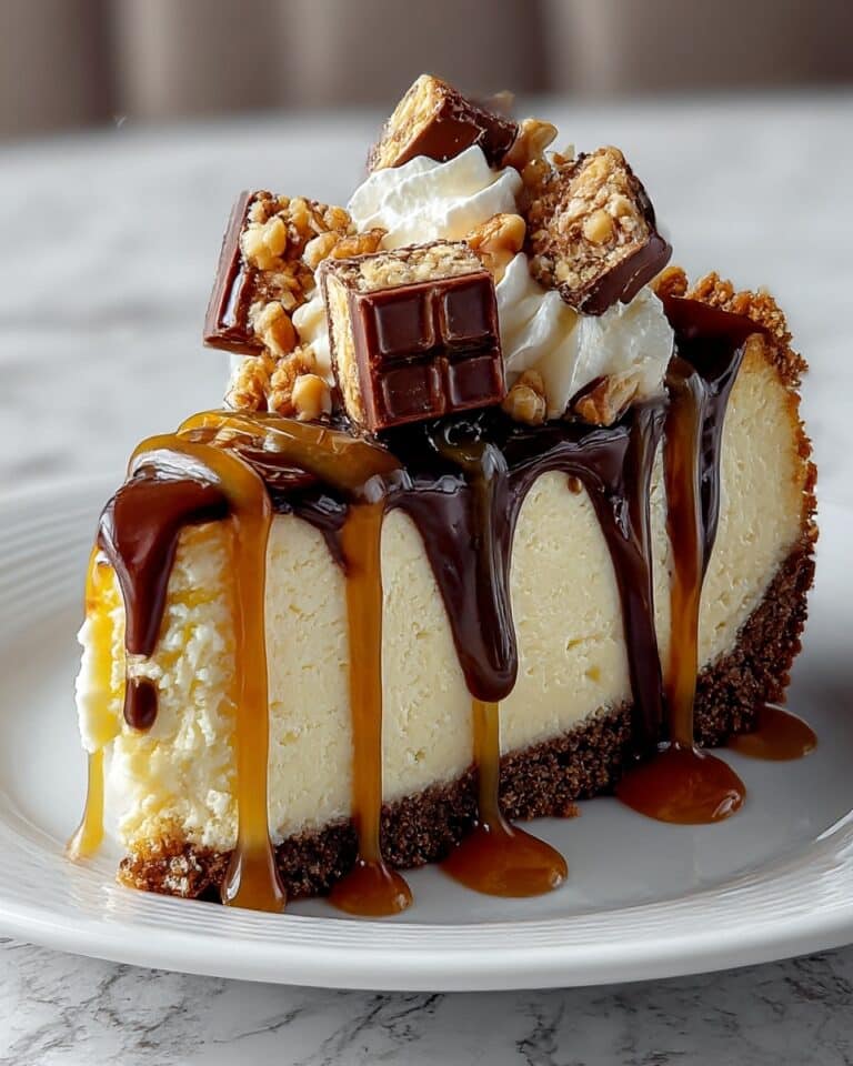 Easy Snickers Cheesecake Recipe
