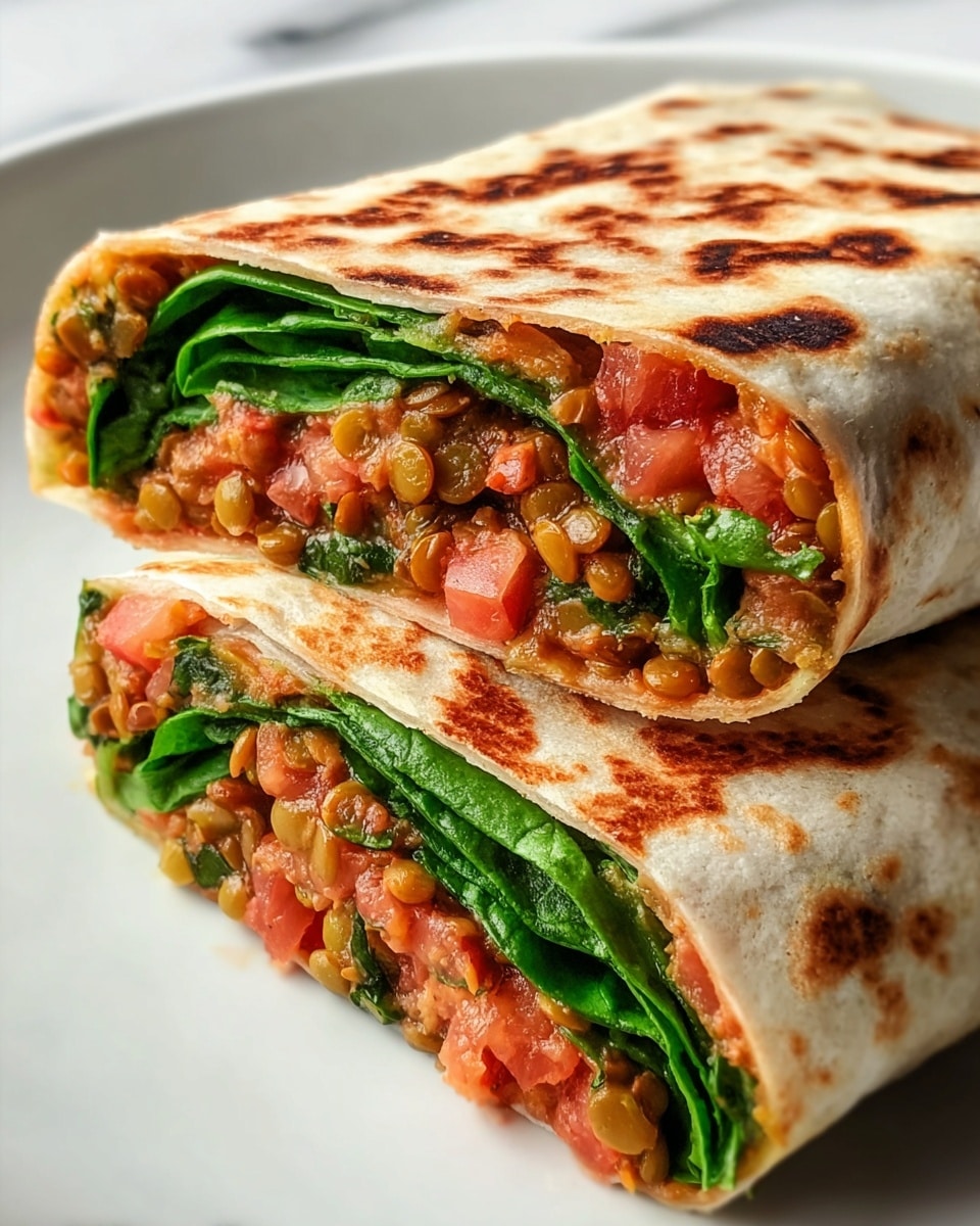 Delicious Protein-Packed Red Lentil & Spinach Wraps Recipe - Recipe Image