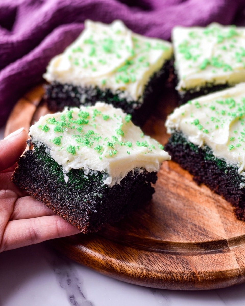 Fudgy Green Velvet Brownies Recipe - Recipe Image