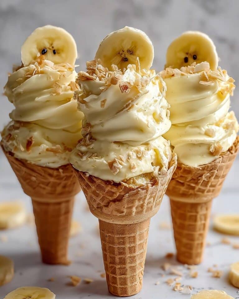 Banana Pudding Cheesecake Cones Recipe